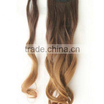 Fashion Gradient color Fake Hair curly extension hair pieces N469