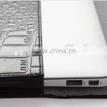 Crocodile Pattern Ultra Design pu Leather for Macbook Top Case A1181 Manufacture