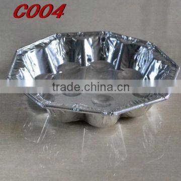 6 inches Aluminum Foil Polygonal Tray C004