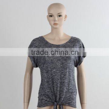 F5S10379 Women Plain Short Sleeve T Shirt Fashion Design