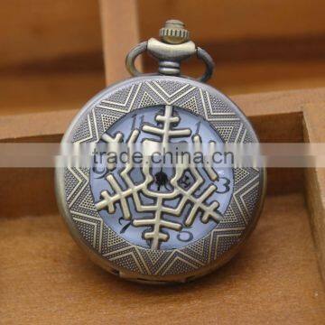 antique snow design pocket watches vintage pendant chain pocket watch