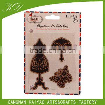 Die cut custom printed cork wood sticker for scrapbook and DIY