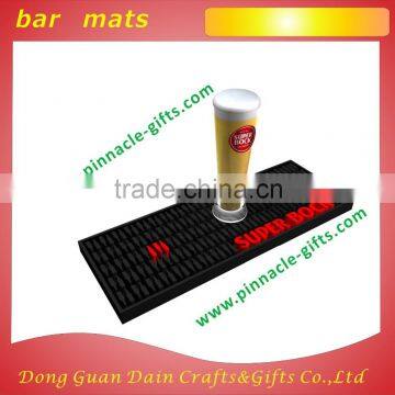 customized cartoons silicone rubber souvenir bar mats