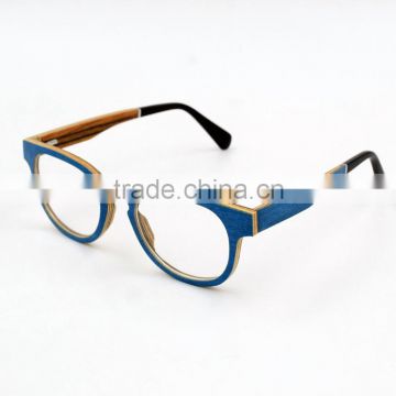 wood carving optical frame layere wood design for women