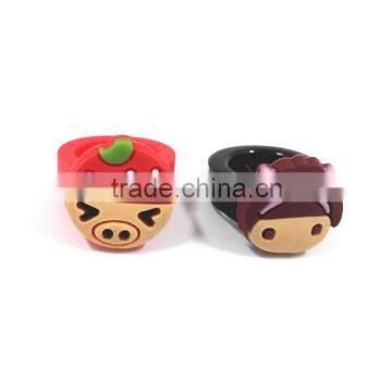 Rubber Charms Wholesales Cheap Made Custom Silicone Rubber Finger Ring