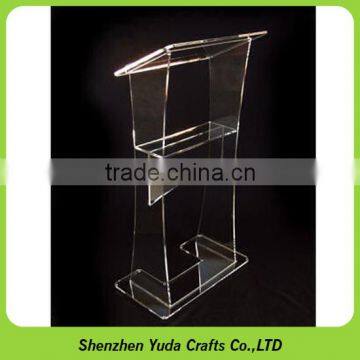 Transparent Plexiglass Podium Pulpit Lectern Glass Lectern Stand Clear Acrylic Podium