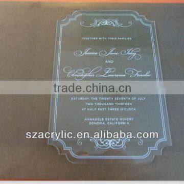 personal wedding invitation card