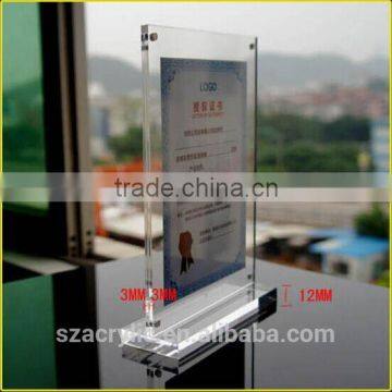 A4 T shape Acrylic desk label holder