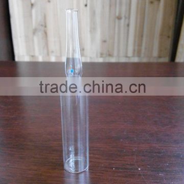 Indian standard, YBB and GMP and ISO standard USP type1 OPC with blue point type B 15ml clear glass ampoule