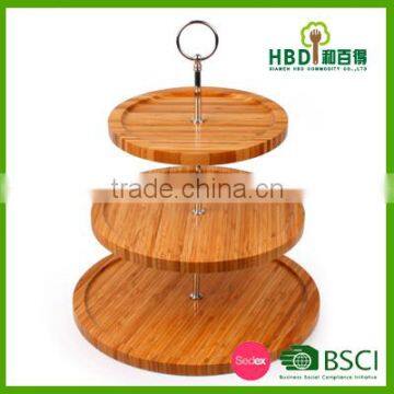 3 Layers Tiered Round Rotable Tray