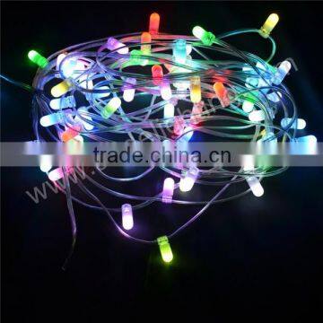 12v RGB 100m 666leds fairy string lights with replaceable LED bulbs