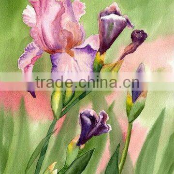 Modern decoration home flower watercolor painting for girl gift