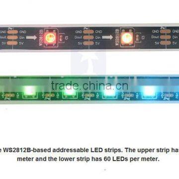 Longlife time rgb smd 5050 cool white waterproof addressable led strip