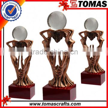 High quality crystal mirror ball trophy