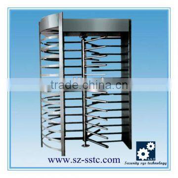 High security concert access stainless steel full height turnstile with RFID reader