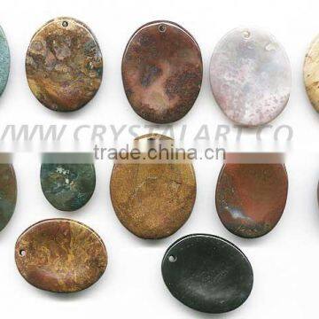 Drilled Worry Stones for Pendant