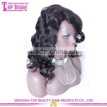 180% Density Water Wave Wigs With Big Fringe 7A Brazilian Human Hair Lace Front Wigs With Bangs photo-2