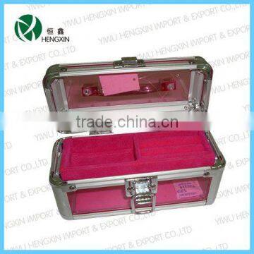 makeup accessories packing storage,pink acrylic makeup case,portable makeup kit