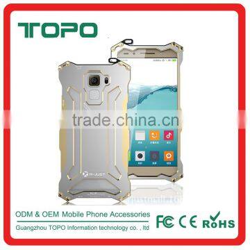 Aluminum Metal Mobile Covers Case Dirt Proof Shockproof Waterproof phone Case Gorilla Glass Hard Cover for Huawei honor7