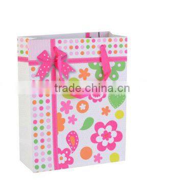 Gift decoration 250 gsm color printed customized paper bag