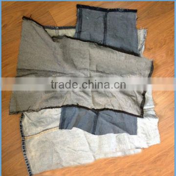 Cotton scrap in jean material