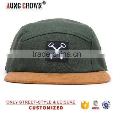 Flat Brim Design Your Own 5 Panel Hat Cap photo-2