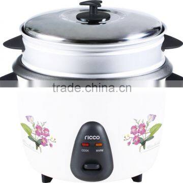 New drum type national rice cooker 2.8L with flower printing outer body