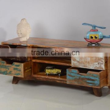 Recycled wood TV Unit