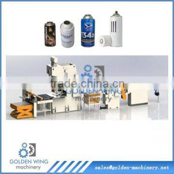 Aerosol spray tin can bottom dome metal lid making machine