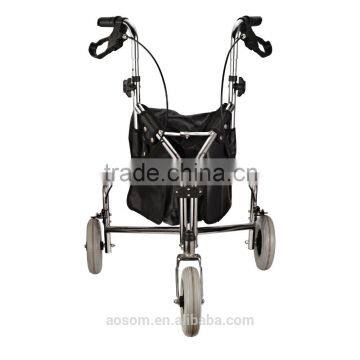 HomCom Folding Mobility Rollator Walker w/ 3 Wheels