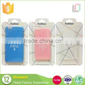 Cheap price new design cell phone case packaging with pvc window