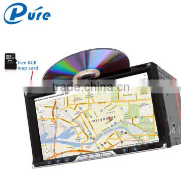 6.95 inch car dvd player hd double 2 din car gps with touch screen