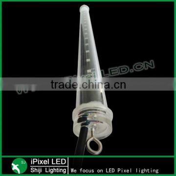 0.5m1m 2m dmx led 3d vertical tube dc12v dmx 5050 rgb led pixel light 360 degree illuminate