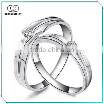 New Products fashionable silver couple rings