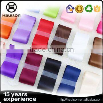 Factory high quality wholesale polyester satin ribbon