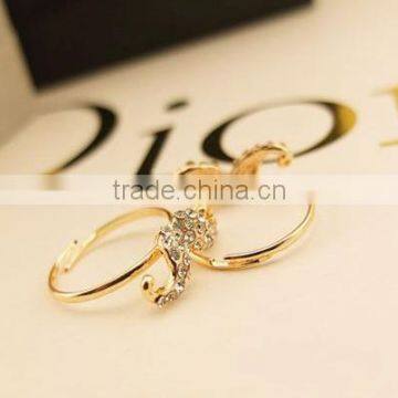 Humor and Popular Smart Mustache Diamante Rings photo-5