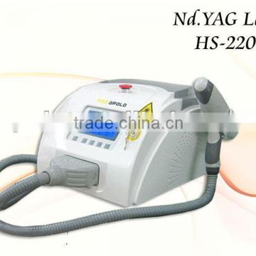 tatoo removal machine q switched nd yag laser quit using tatoo removal cream HS 220E by shanghai med apolo medical technology