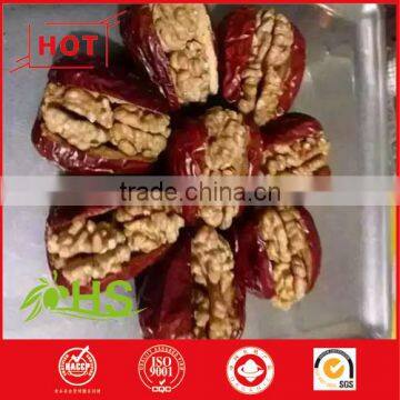 2016 new dried chinese walnut sandwish red jujube sealed vacuum bag