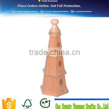 100/% natural material solid wood birdhouse tower shape