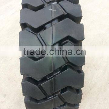 Reach Certified Puncture Proof Mitsubishi Forklift Heavy Truck Solid Tyre 8.15-15 With Holes photo-3