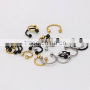 custom 316L Stainless steel eyebrow lip nails, nose rings