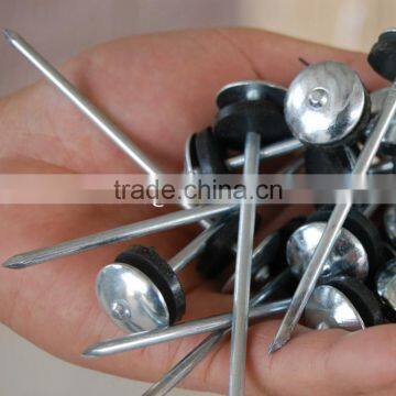 umbrella head galvanized iron roofing nails with washer