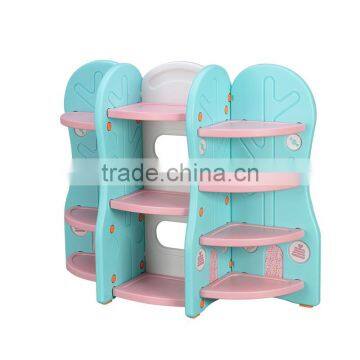 Children's Toy Storage Shelf Kids Plastic Bookcase Cute Book Storage photo-3