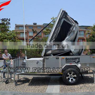 Off-road Style Foward Folding Hard Floor Travel Camper Trailer With Independent Suspension and Kitchen System photo-2