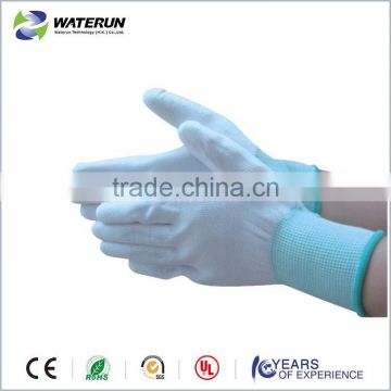 working palm PU coated nylon gloves manufacturer in China