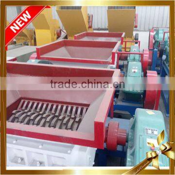 Small 400 Waste Plastic Wood Tire Double shaft shredder machine Plastic Crushing Machines