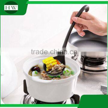 Kitchen Accessories Creative Multipurpose Plastic Tableware Cooking Long Handle Swan Soup Spoon Ladle Stand With Tray photo-3