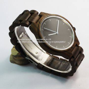 2017 Pure Wooden Quartz Relojes Men Watches for Sell photo-3