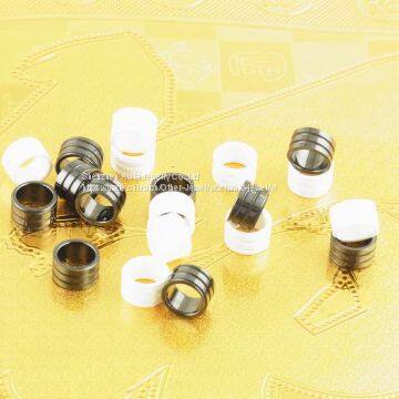 Customized Men's Black Zirconia Ceramic Ring Moroccan Ceramic Ring photo-2