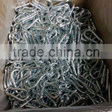 China Hardware 6*80 Heavy Duty CE Forged Galvanized Iron Snap Hook photo-6